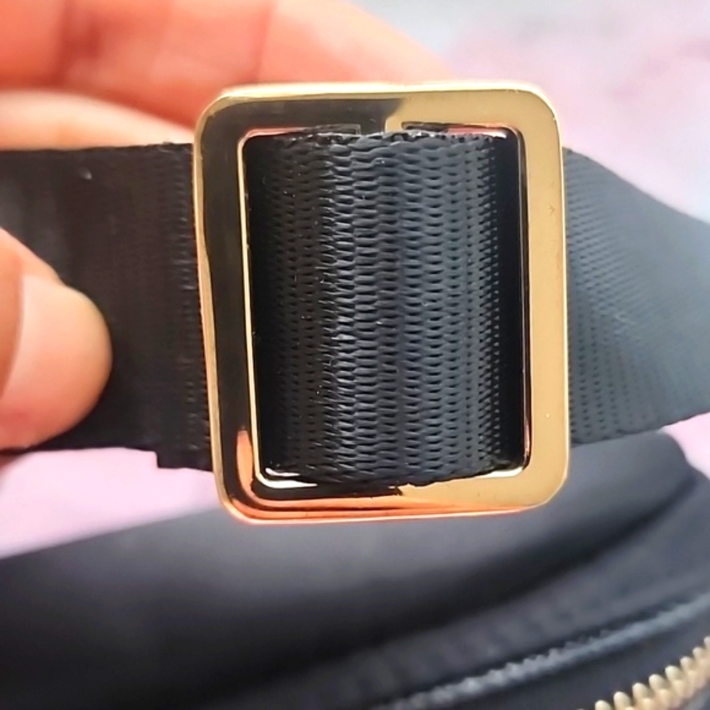 Michael Kors Black and Gold Waist Bag - Picture 7 of 12